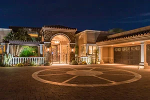 Luxury Home In The Evening